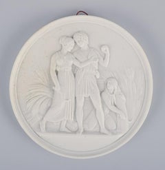 Bing & Grøndahl, Three Wall Plaques in Bisquit After Thorvaldsen
