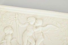 Bing & Grøndahl. Wall relief in biscuit with putti, after B. Thorvaldsen, 1870s.