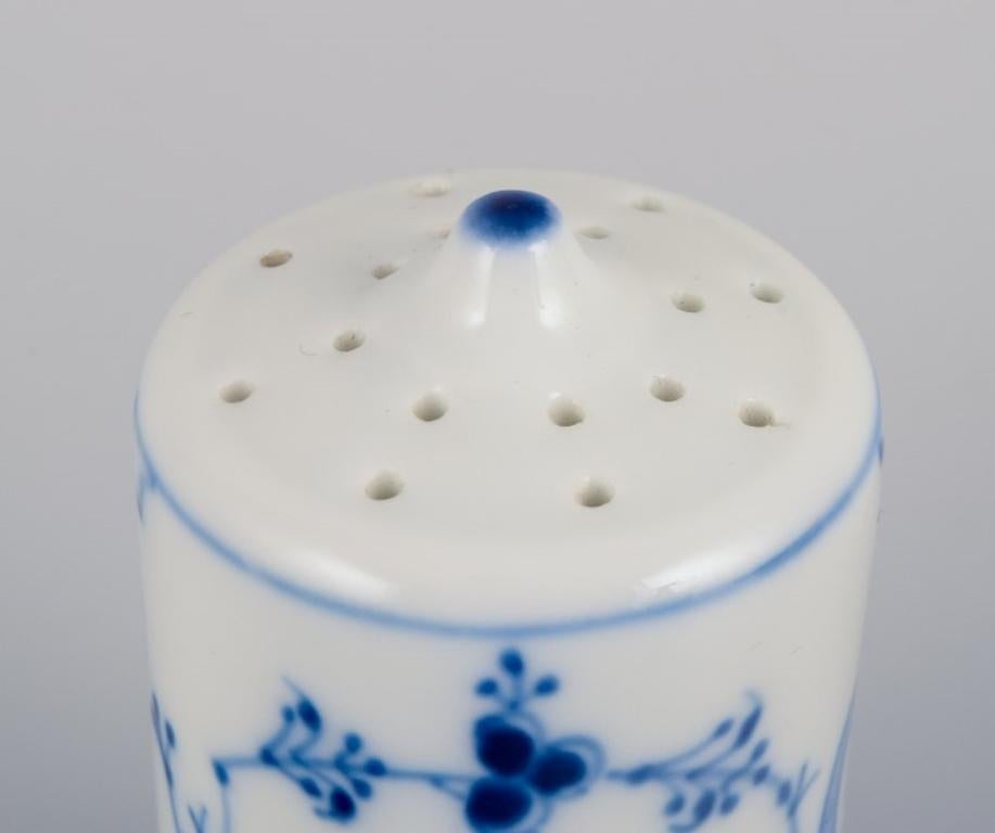 Hand-Painted Bing & Grondahl, a Pair of Salt Shakers in Porcelain, Blue Fluted For Sale