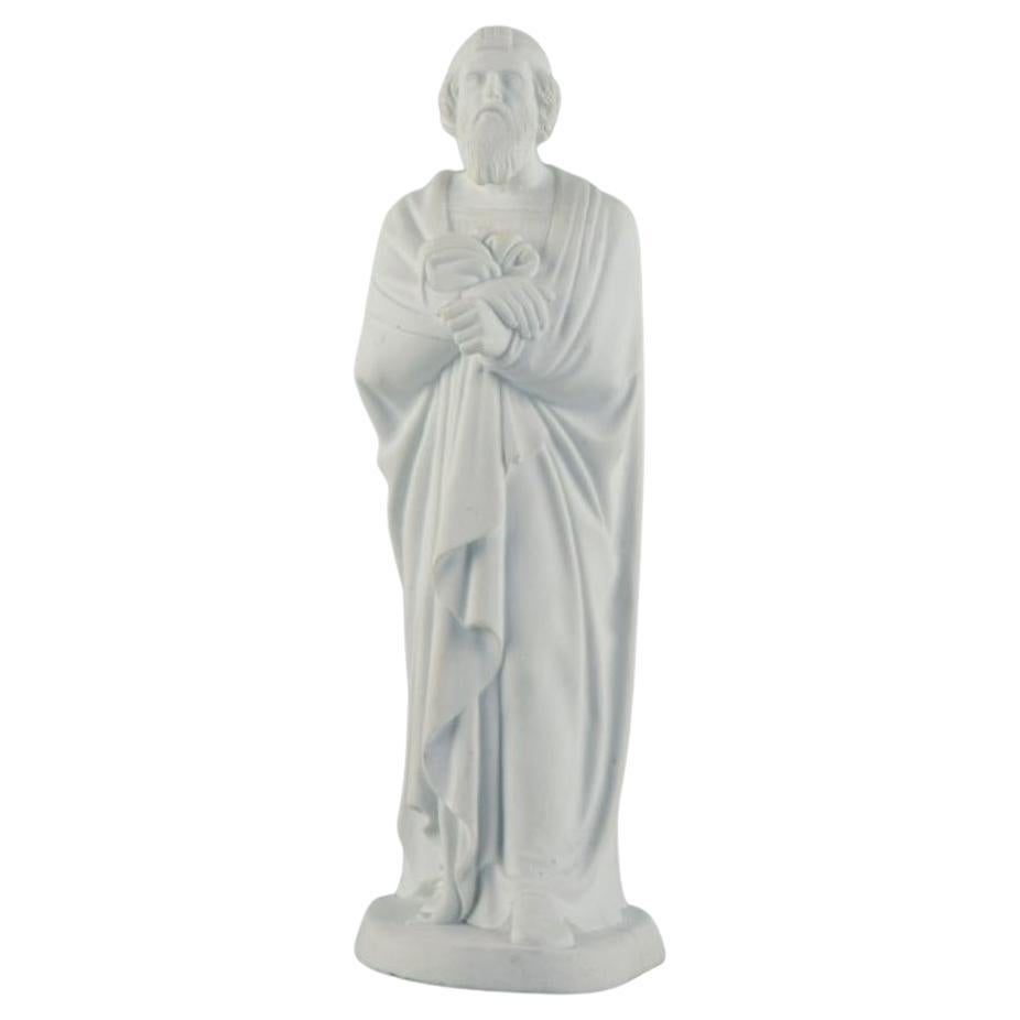 Bing & Grondahl after Thorvaldsen. Figure of Pharisee in biscuit. 1870/80s For Sale