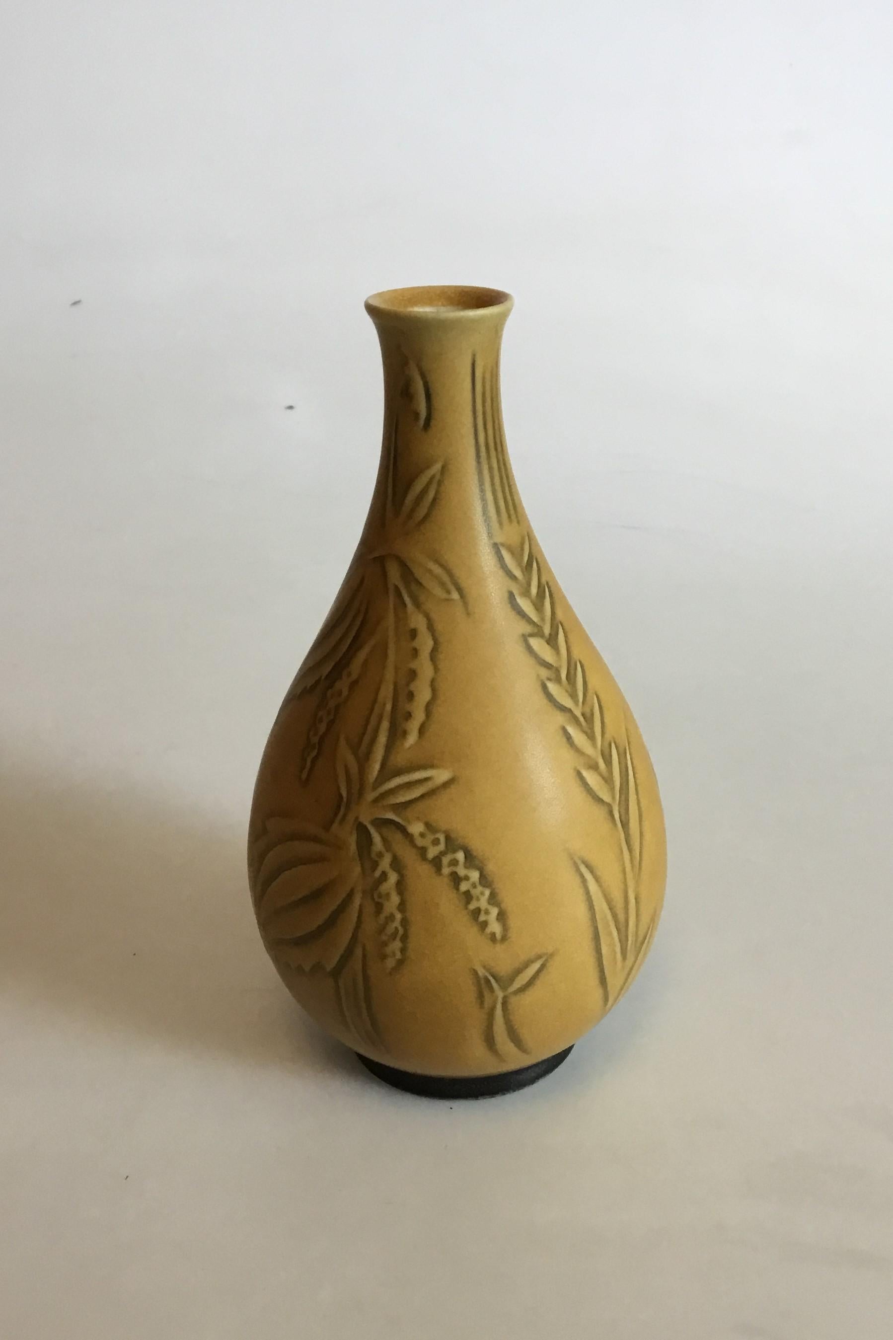 Danish Bing & Grondahl Art Nouveau Stoneware Vase No 1059 by Cathinka Olsen For Sale