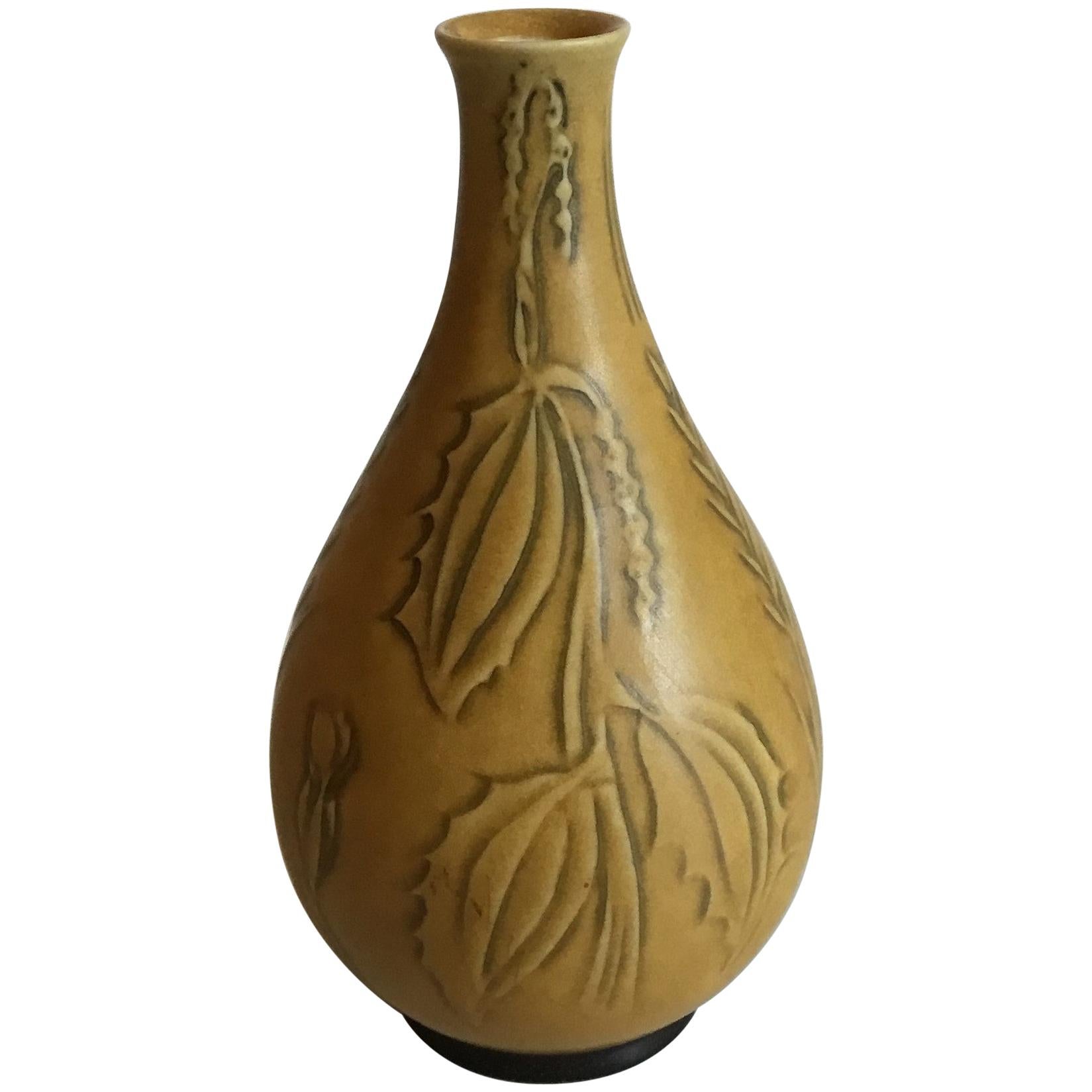 Bing & Grondahl Art Nouveau Stoneware Vase No 1059 by Cathinka Olsen For Sale