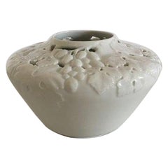 Bing & Grondahl Vaso unico in stile Art Nouveau traforato di prima del 1900