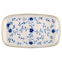 Bing & Grondahl / B&G, "Butterfly", Dish with Golden Border in Porcelain