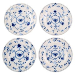 Bing & Grondahl / B&G, "Butterfly", Four Plates in Hand Painted Porcelain