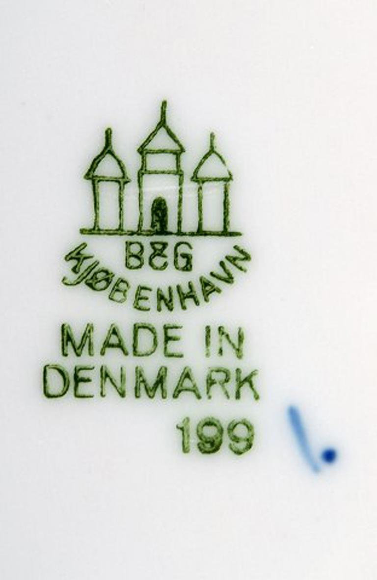Danish Bing & Grondahl / B&G, Butterfly, Leaf-Shaped Bowl, 2 Pieces
