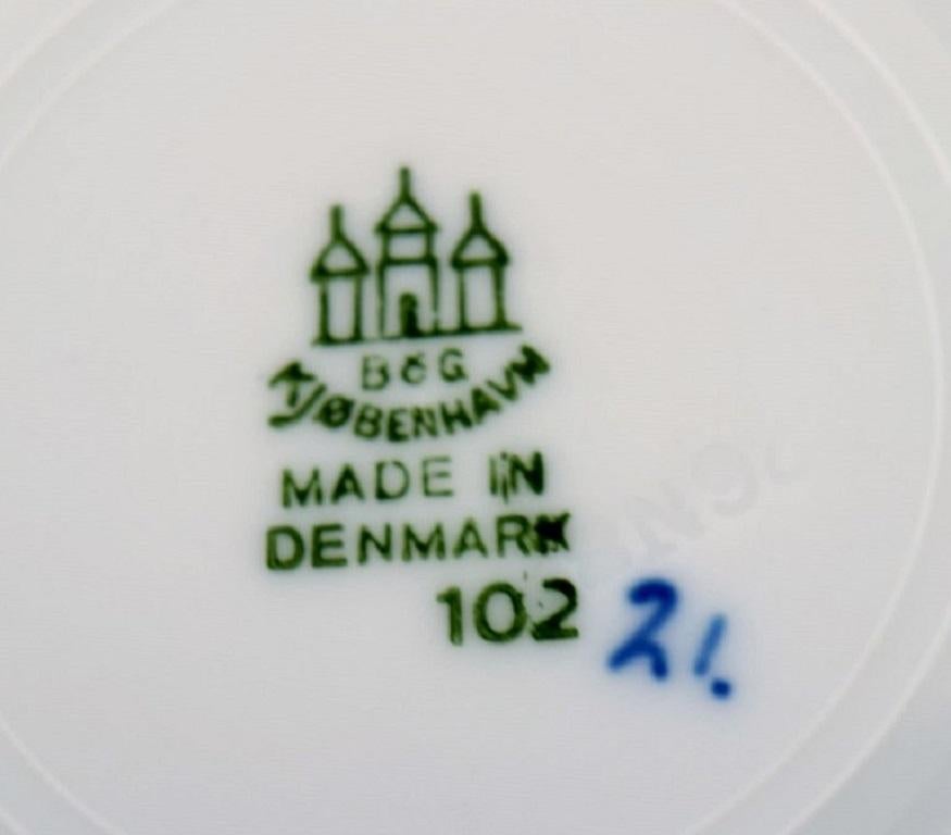 Set von 10 Kaffeetassen mit Untertassen, Bing & Grondahl / B&G, Schmetterling im Zustand „Hervorragend“ im Angebot in Copenhagen, DK
