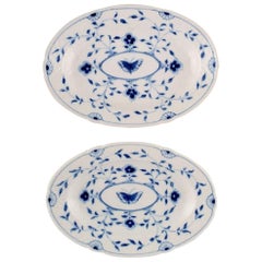 Bing & Grondahl / B&G, "Butterfly", Two Early Oval Dishes, Early 20th Century