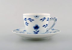 Bing & Grondahl "Butterfly", Set of Six Coffee Cups with Saucers and Six Plates