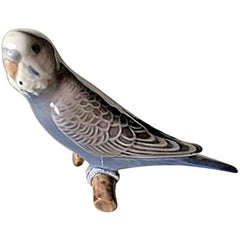 Bing & Grondahl Figurine Budgerigar Blue #2210