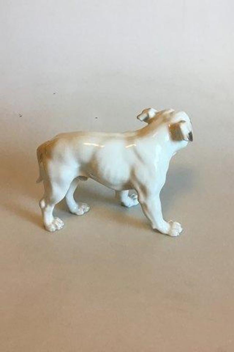 Figurina di Bulldog n. 1605 di Bing & Grondahl, 'numerata in modo errato 1600' In condizioni buone in vendita a Copenhagen, DK