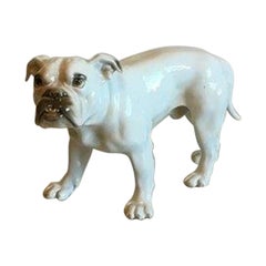 Figurina di Bulldog n. 1605 di Bing & Grondahl, 'numerata in modo errato 1600'