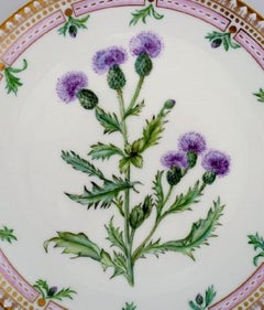 Bing & Grondahl, Hand Painted Flora Danica Dinner Plate, Dated 1977