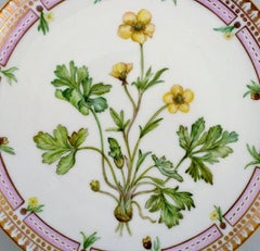 Bing & Grondahl, Hand Painted Flora Danica Dinner Plate, Dated 1977