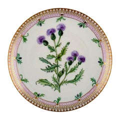 Bing & Grondahl, Hand Painted Flora Danica Dinner Plate, Dated 1977