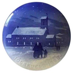 Bing & Grondahl Icelandic Christmas Plate from 1928 Very Rare