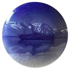 Bing & Grondahl Icelandic Christmas Plate from 1929, Very Rare