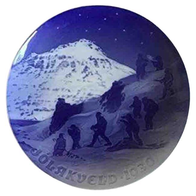 Bing & Grondahl Icelandic Christmas Plate from 1930, Very Rare For Sale