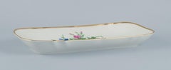 Bing & Grondahl, large rectangular platter hand-painted with flowers