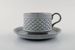 Bing & Grondahl Number 305, Set of 4 Tea Cups with Saucers, a Jug and Sugar Bowl