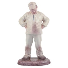 Bing & Grondahl, statuetta in porcellana di un muratore. Numero di modello 1786.