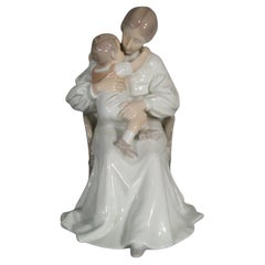Bing & Grondahl Porzellangruppe-Figur: Mutter und Kind im Mutterschaftsstil – Mutter und Kind – 1Y156