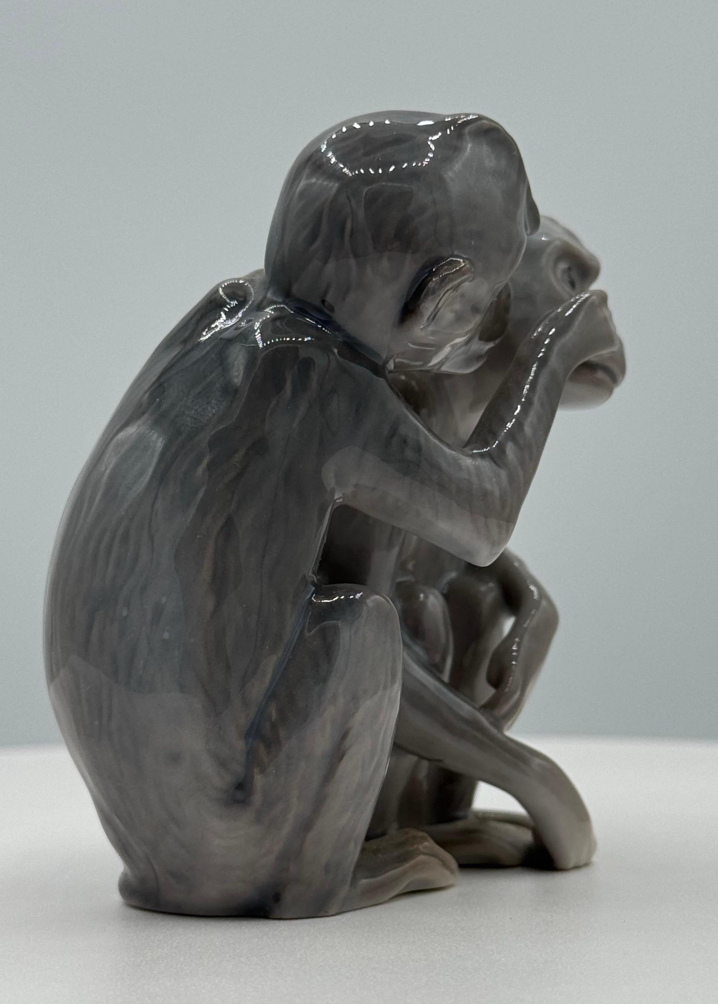 Figuras de mono de porcelana Bing & Grondahl Danés en venta