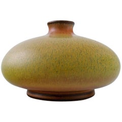 Bing & Grondahl, Stoneware Vase Decorated with Solfatara Glaze