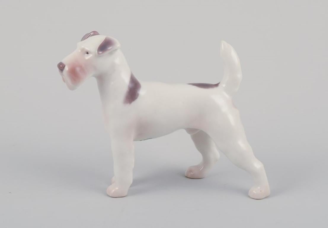 Porcelaine Bing et Grondahl, deux figurines en porcelaine de deux terriers en vente