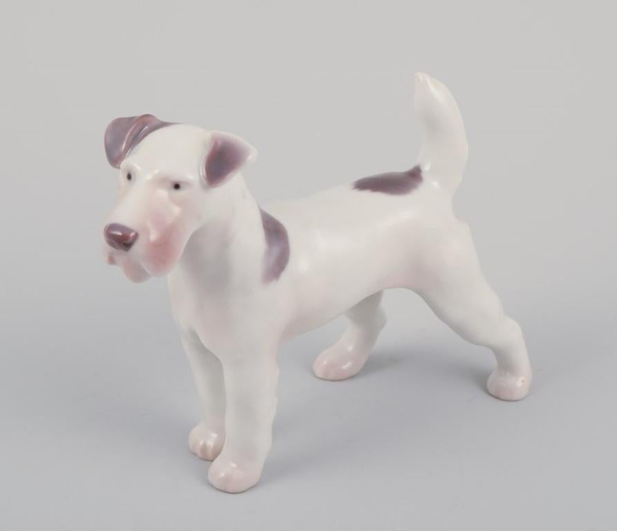Bing et Grondahl, deux figurines en porcelaine de deux terriers en vente 1