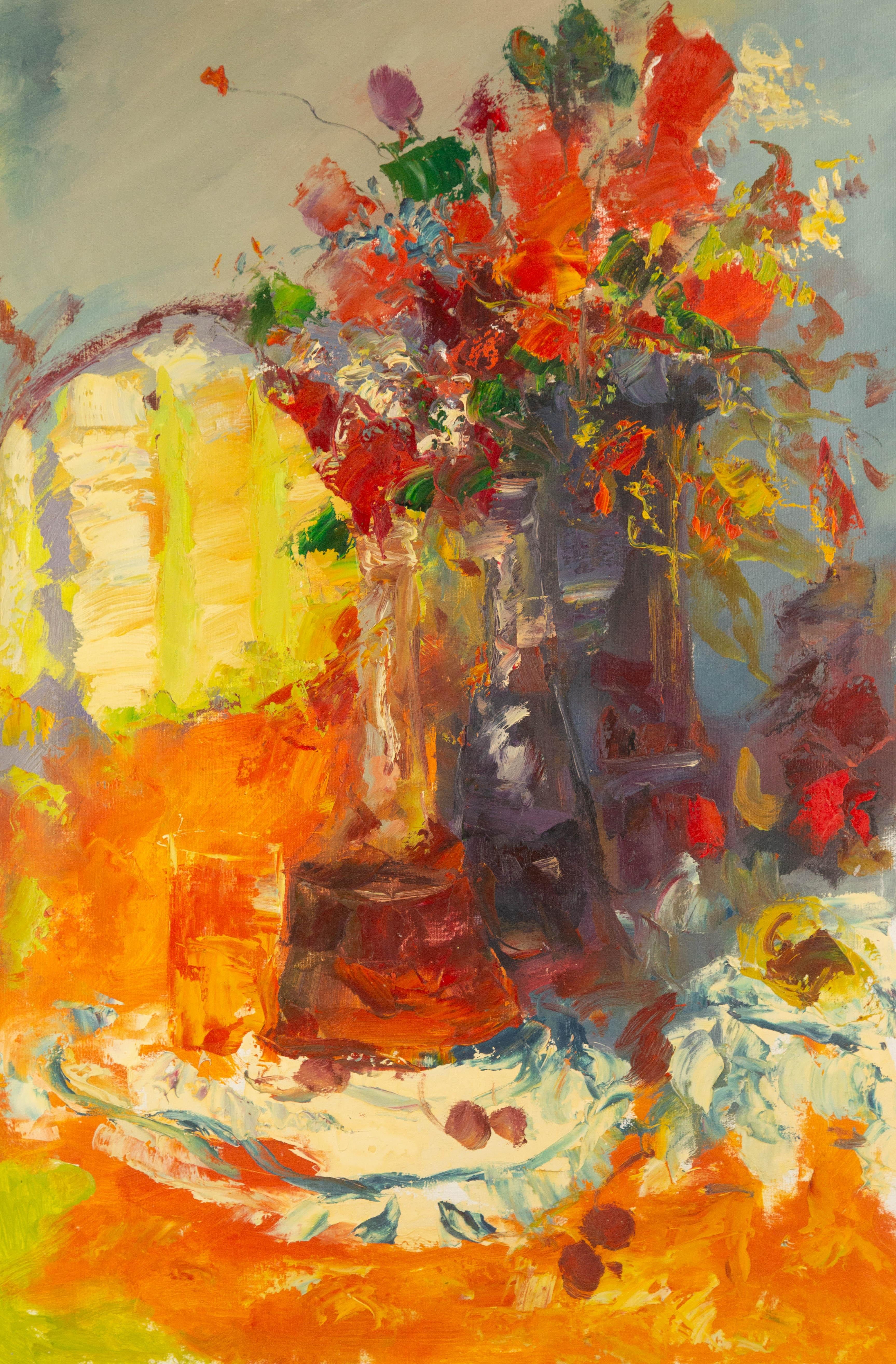Binhua Cao Abstract Original Oil On Canvas "Sunlight"