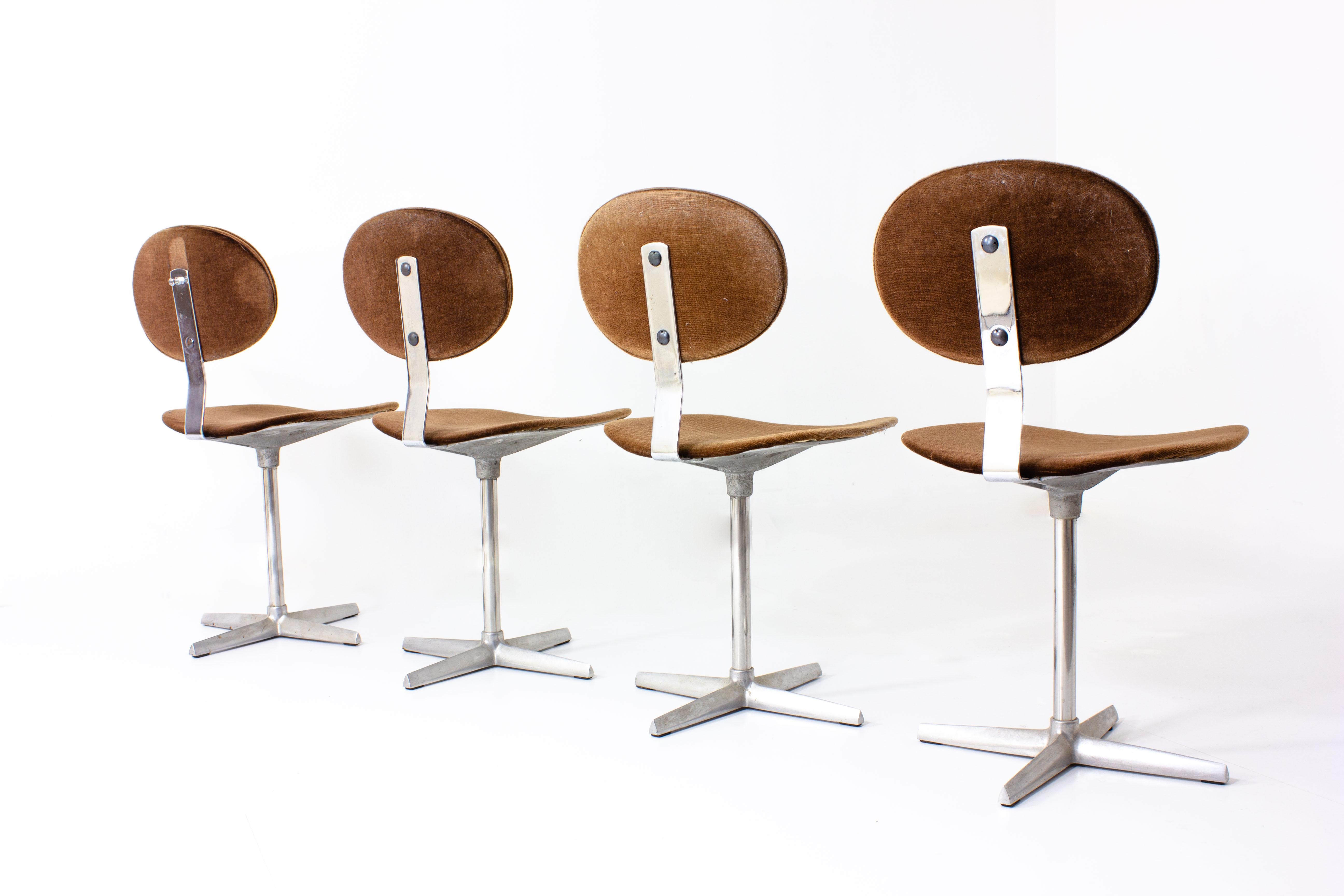 Mid-20th Century Binocle Chairs by Georges Vanrijk for Beaufort, 1960, Set of 4