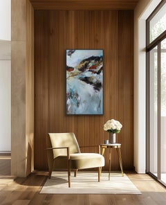 I am not alone, original painting, landscape, contemporary