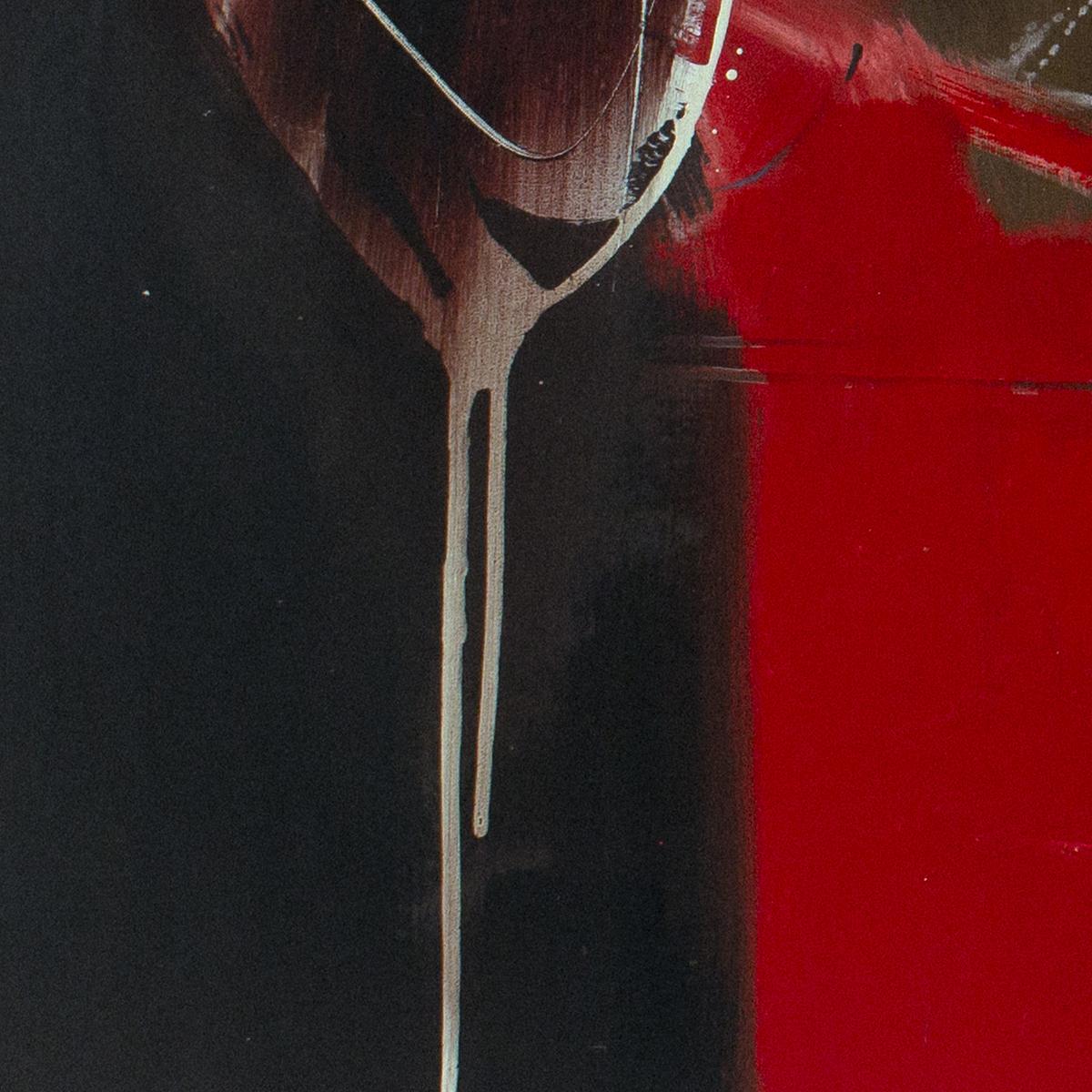 Binyamin Basteker, Abstrakte Komposition, 1990  Öl auf Leinwand   87 x 115 cm im Angebot 3