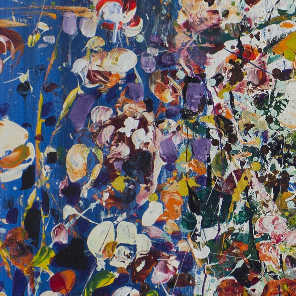Binyamin Basteker,  Bouquet of Flowers , 2023  oil on canvas   150 x 100 cm For Sale 1