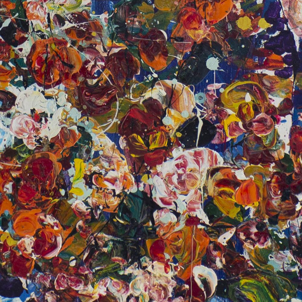 Binyamin Basteker,  Bouquet of Flowers , 2023  oil on canvas   150 x 100 cm For Sale 4