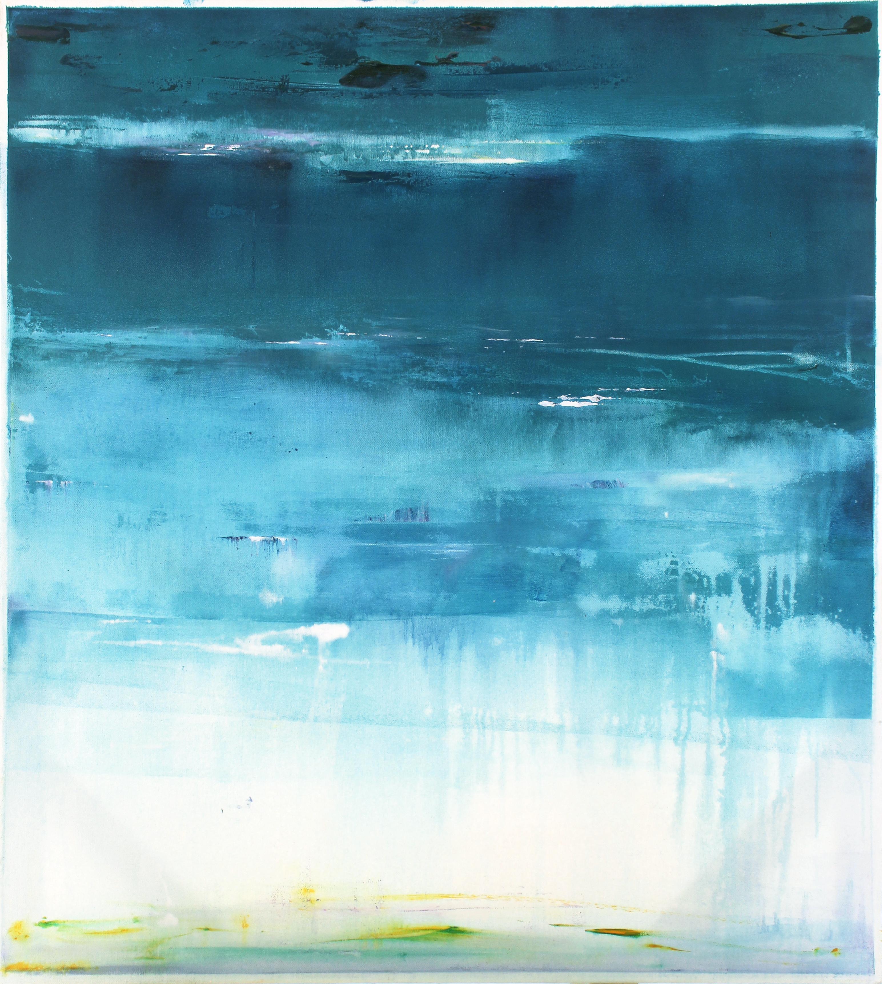 Binyamin Basteker, Heavenly Ocean, oil on canvas, 90 x 80 cm