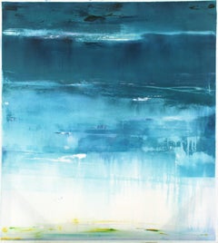 Binyamin Basteker, Heavenly Ocean, huile sur toile, 90 x 80 cm
