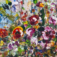 Binyamin Basteker, Jerusalem Garden , 2023  oil on canvas 70 x 80 cm