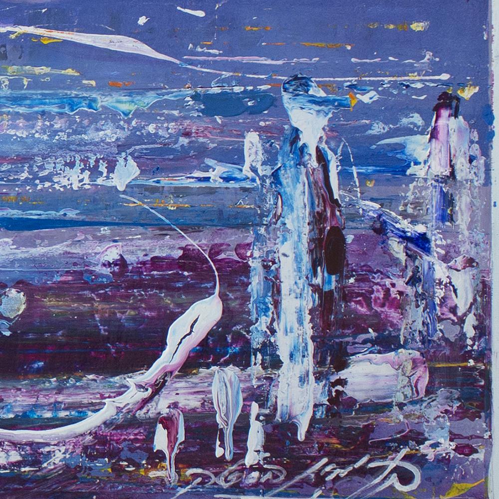 Binyamin Basteker,  The Mighty Waves , 2023  oil on canvas   60 x 80 cm For Sale 3