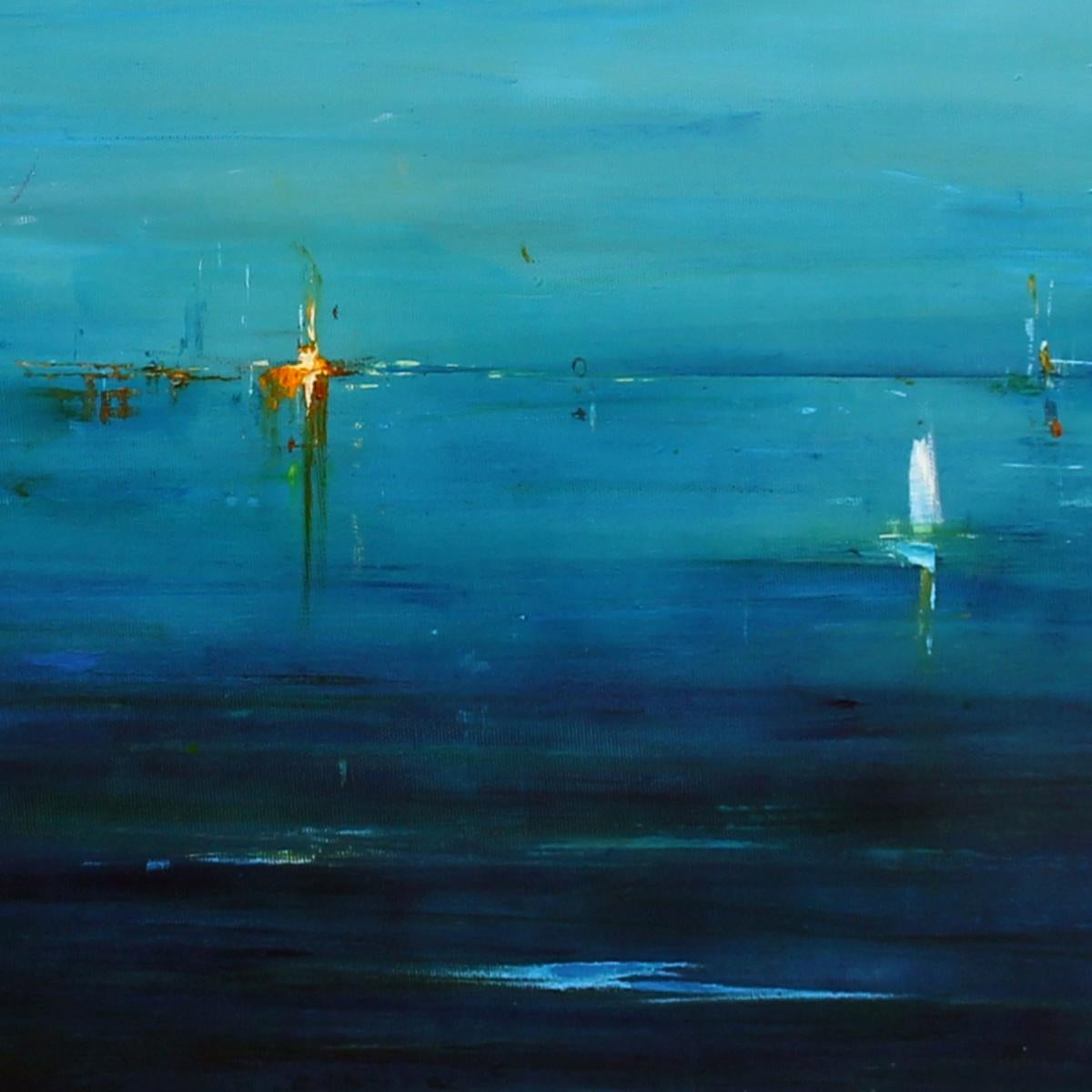 Binyamin Basteker, Tranquil waters, oil on canvas, 70x90 cm 1