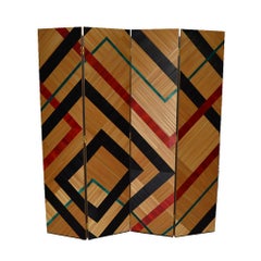Screen In Straw Marquetry
