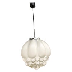 Biomorphic Bubble Glass Pendant Light, 1960s, German