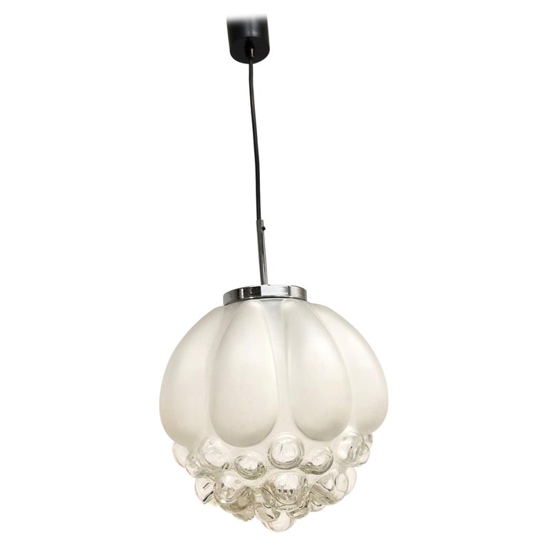 Bubble Glass Pendant Light biomorphic bubble glass pendant light 1960s german for sale