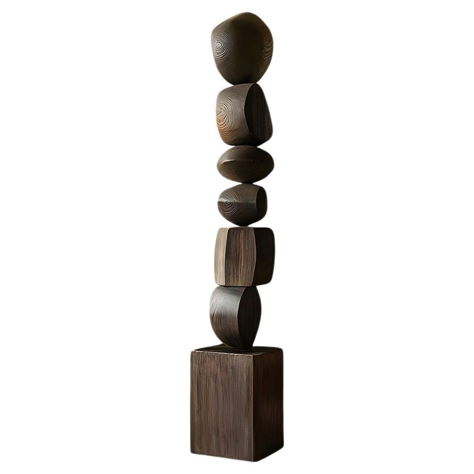 Biomorphic Burned Oak Elegance, Still Stand No83, Crafted by NONO For Sale