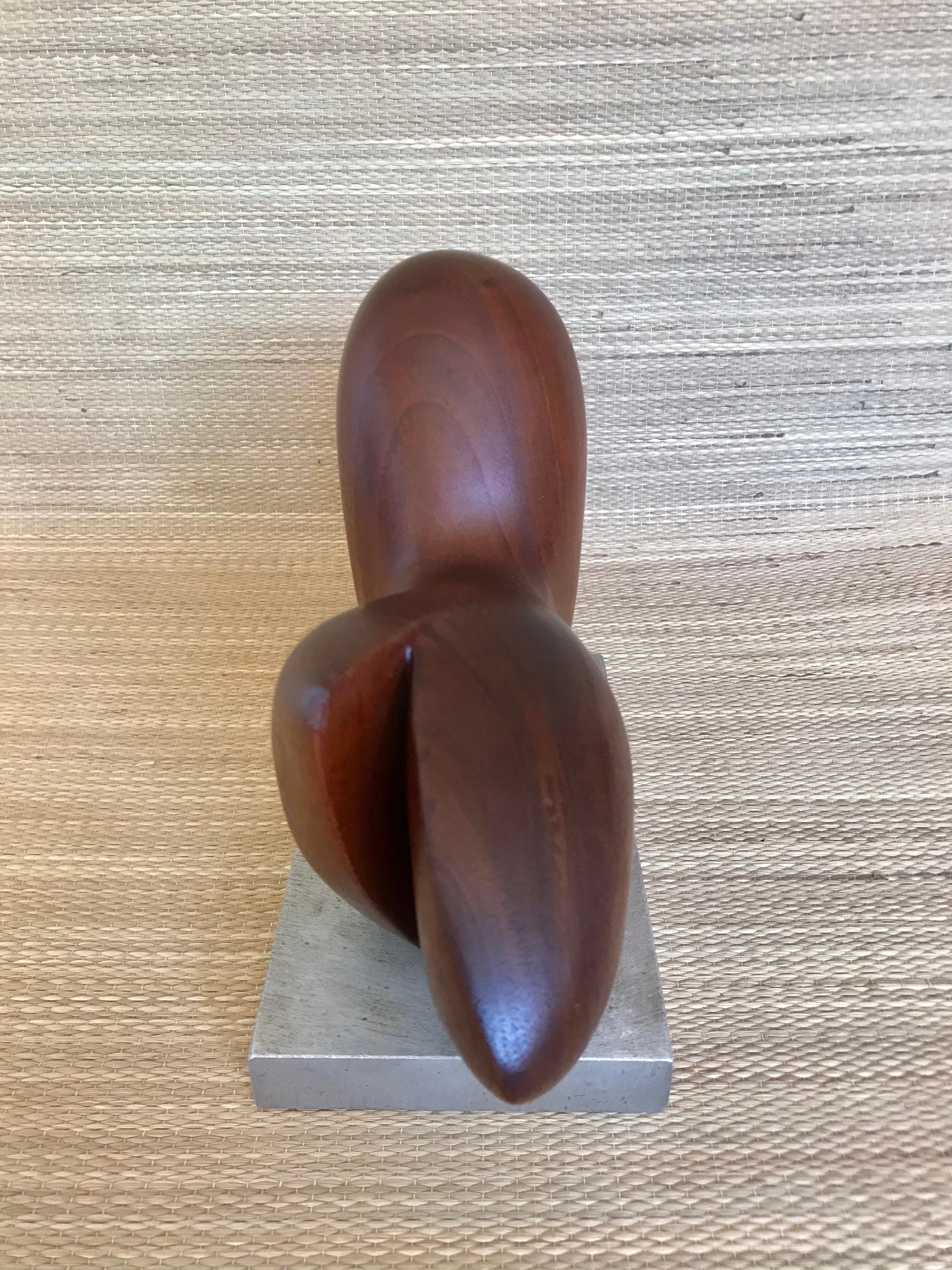 Biomorphic Carved Wood Sculpture in the Style of Arp  5