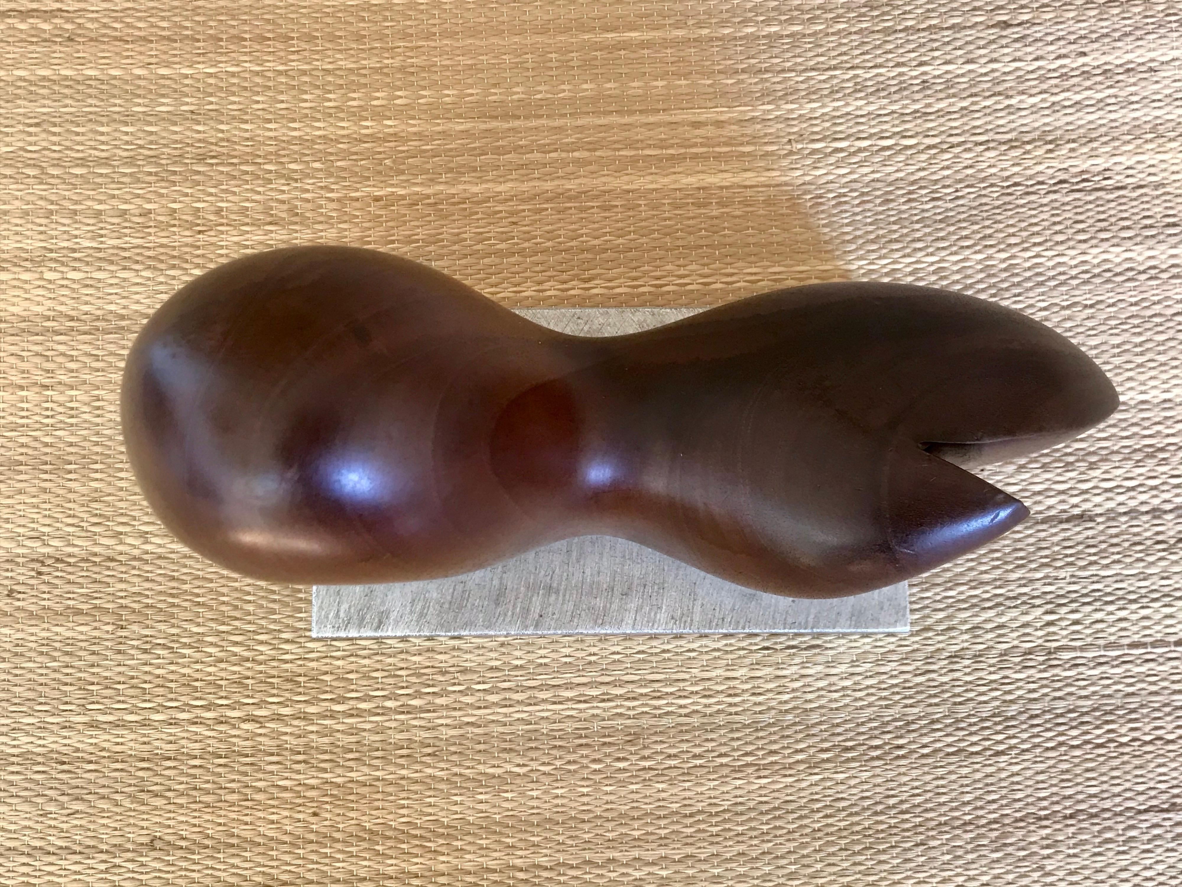 Biomorphic Carved Wood Sculpture in the Style of Arp  9