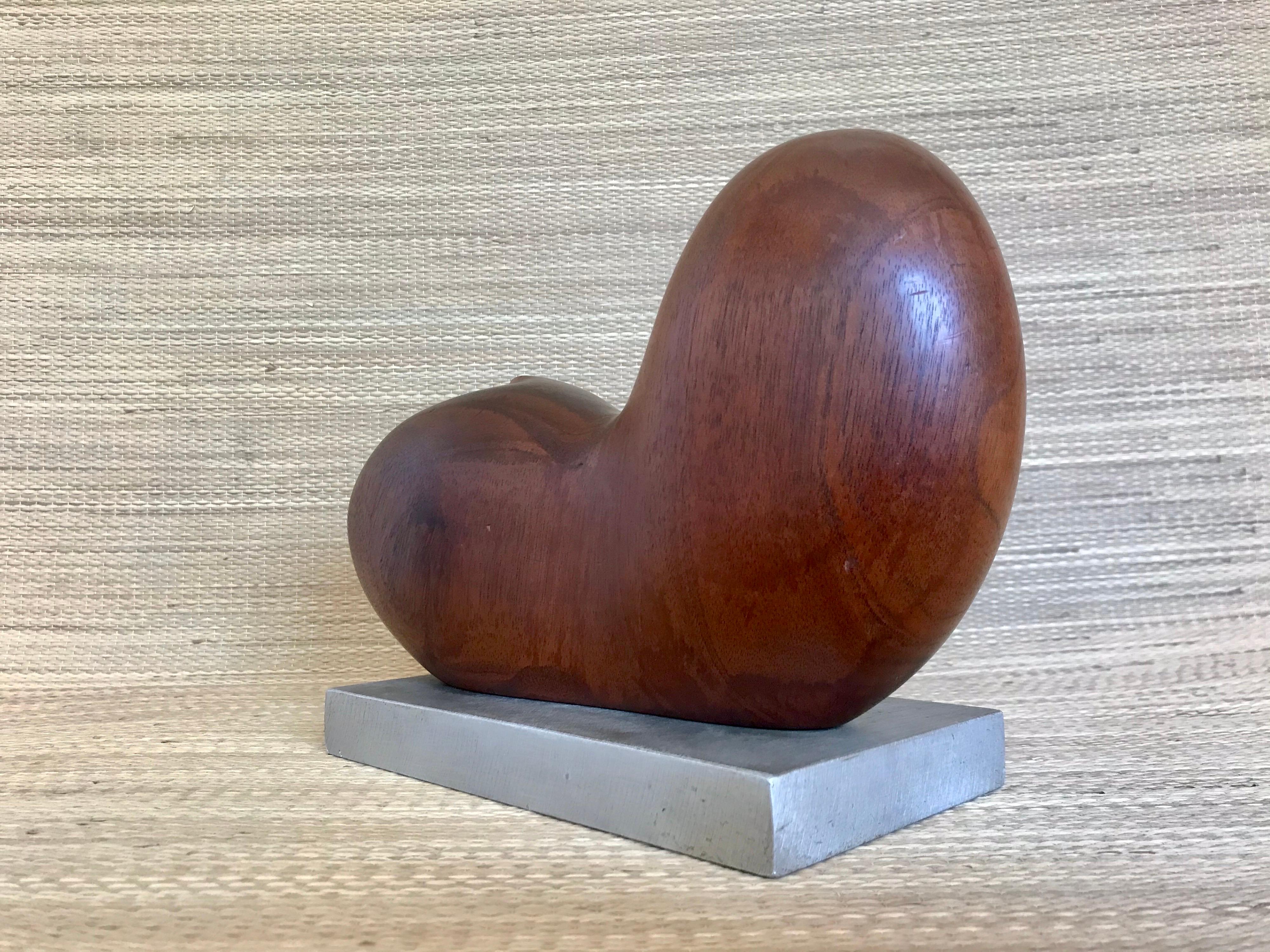 Unknown Biomorphic Carved Wood Sculpture in the Style of Arp 