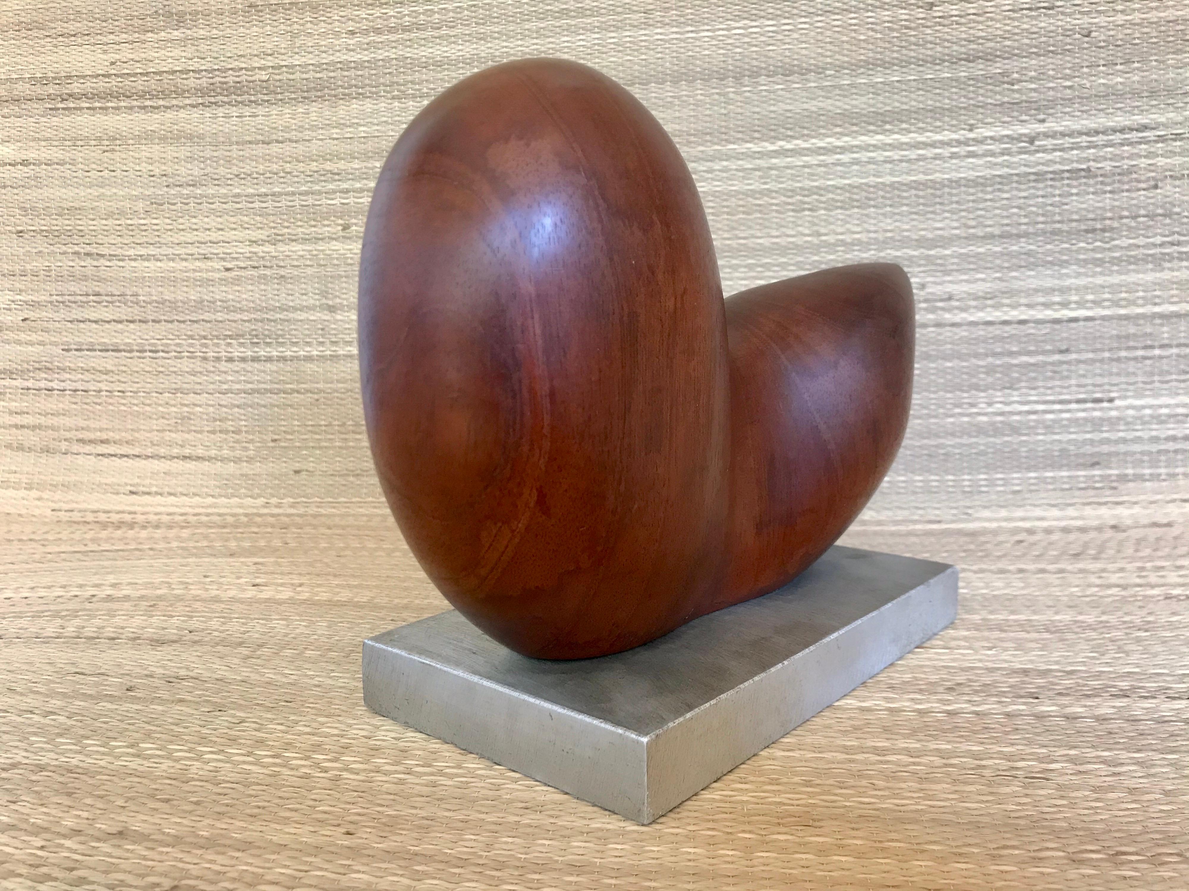 20th Century Biomorphic Carved Wood Sculpture in the Style of Arp 