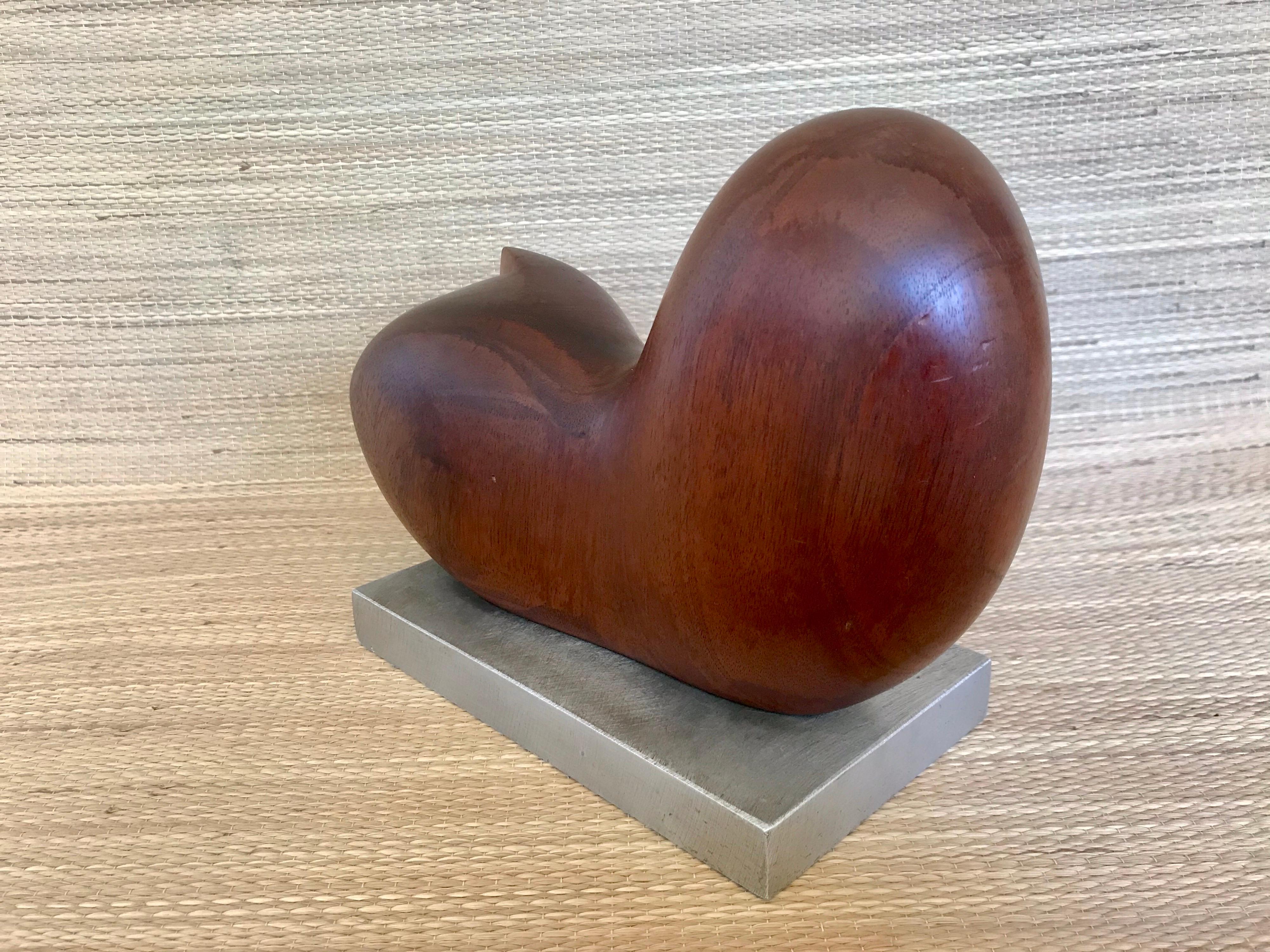 Biomorphic Carved Wood Sculpture in the Style of Arp  1